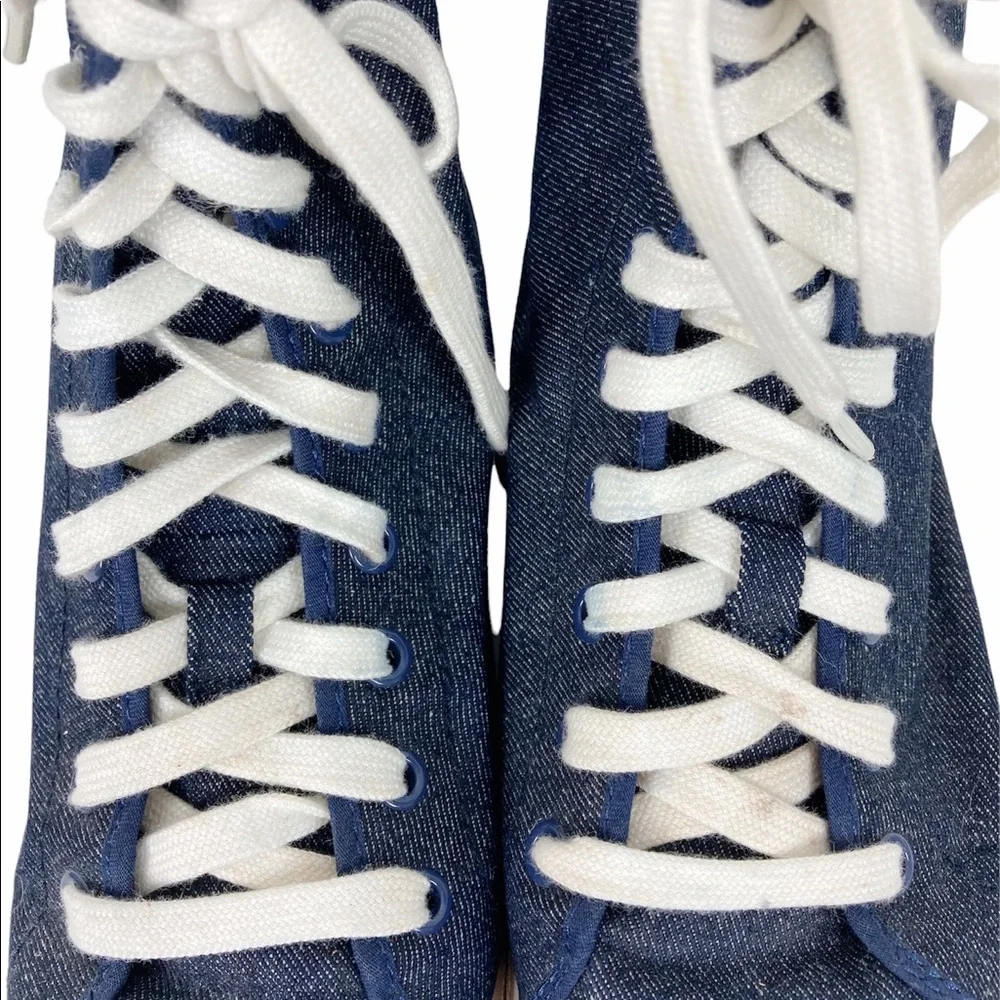 Coach Denim High Top Erikka Sneakers Size 6.5